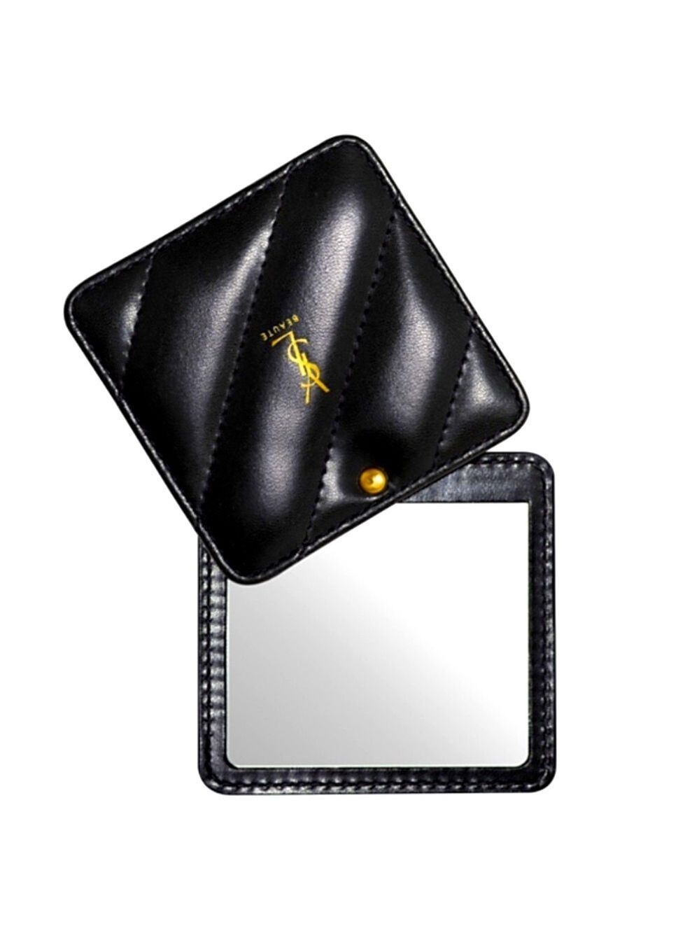 Yves Saint Laurent Beauty Square Compact Pocket Mirror Black New